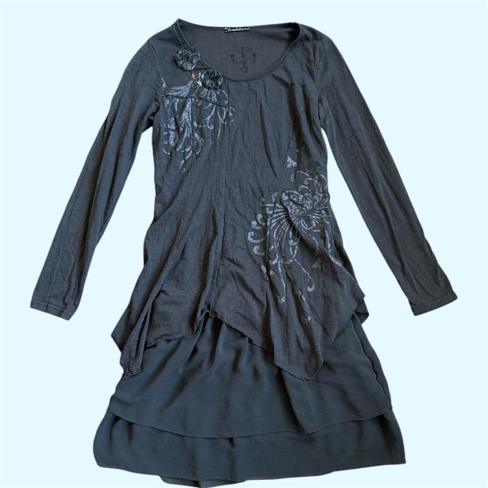 French grunge brand  La Mode Est a Vous long sleeve dress